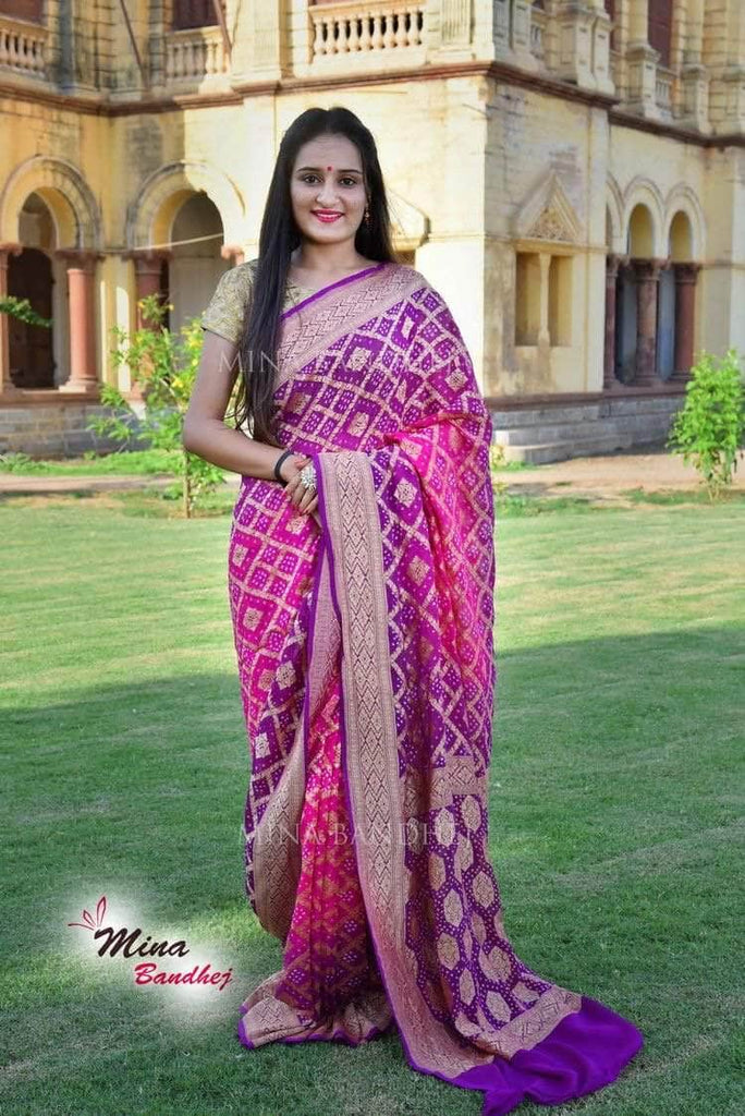 Off White & Multi Coloured Pure Georgette Silk with Beautiful flowers –  Royskart