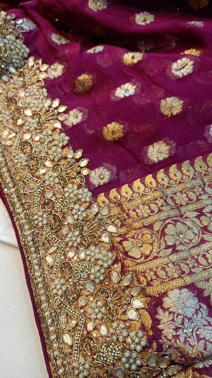 Pure Banarasi Khaddi Saree – FashionVibes