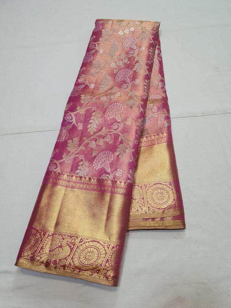 Pure Kanjivaram Silk Saree in - Saree - FashionVibes