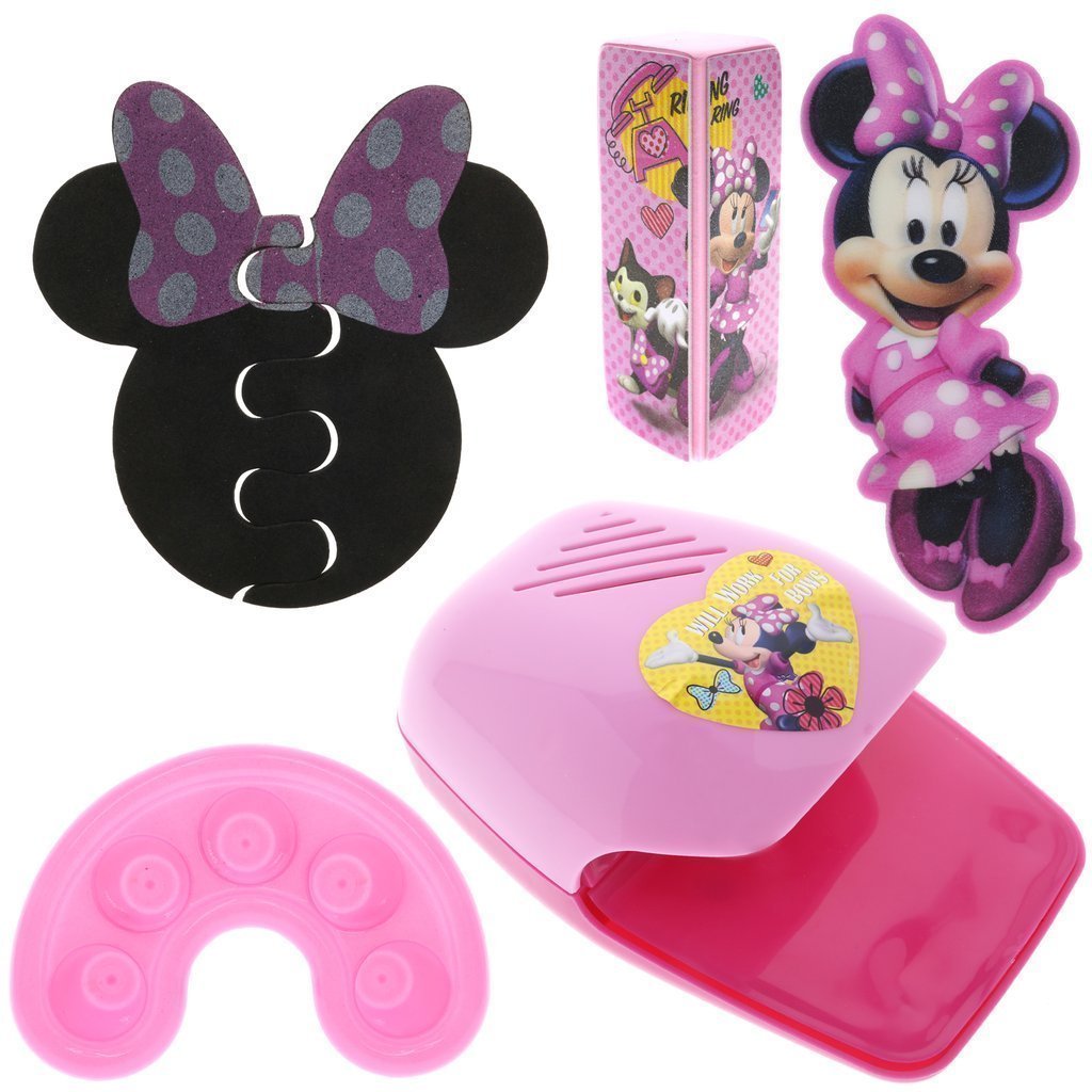 minnie mouse nail polish set with dryer