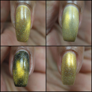 Solstice - Metallic Gold Magnetic Topper w/ Holo Flakies