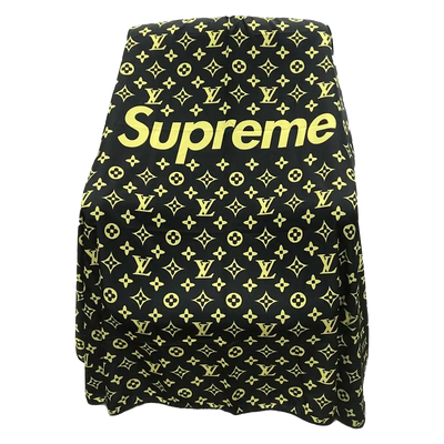 Yellow LV Designer Barber Cape