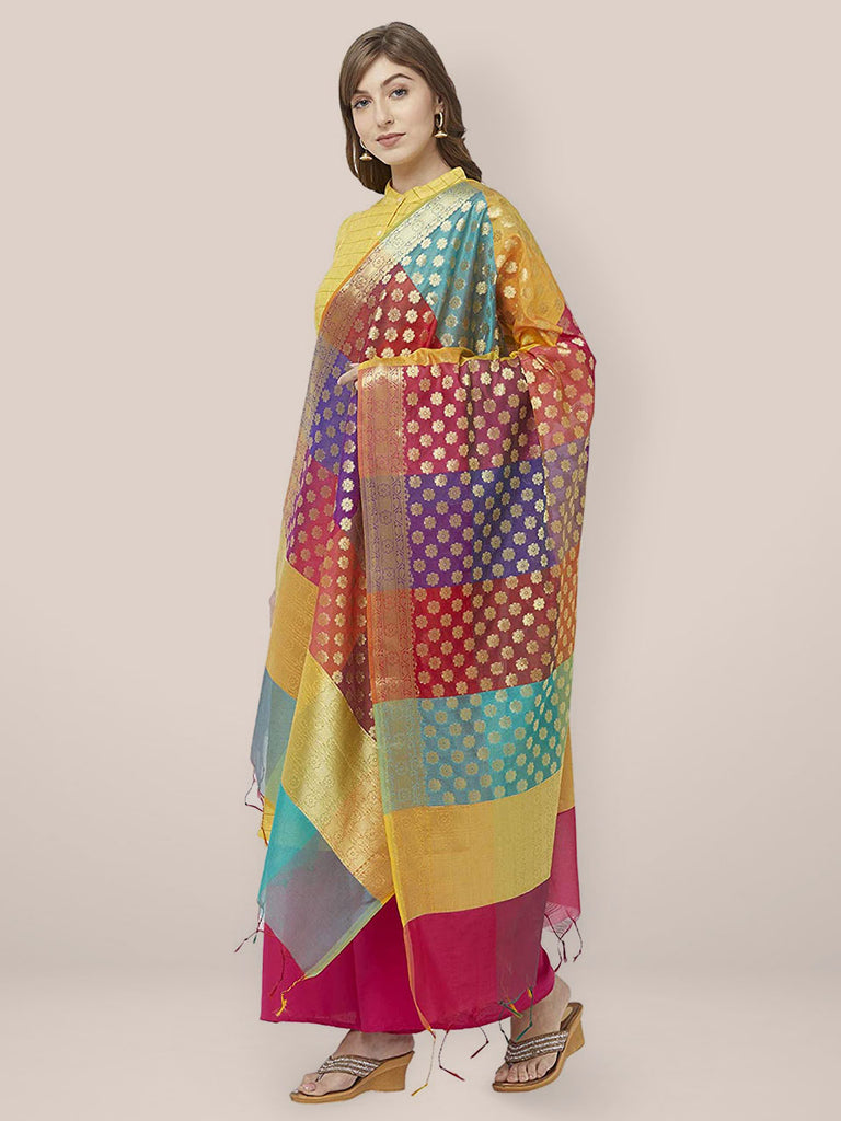 Multi Colour Banarasi Dupatta