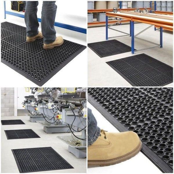 Industrial Large Heavy Duty Rubber Ring Mat Safety Floor Matting