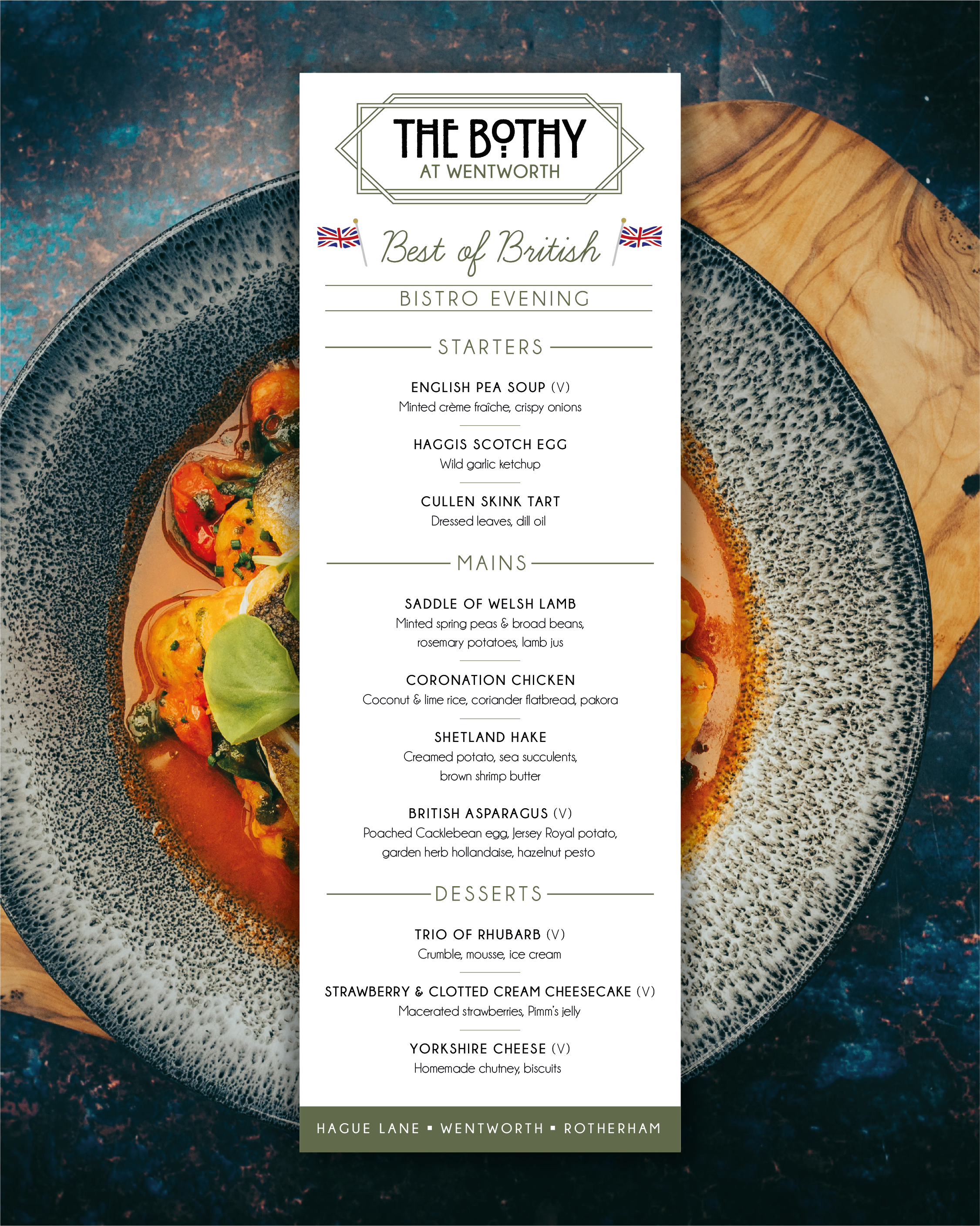 The Bothy - Best of British Menu