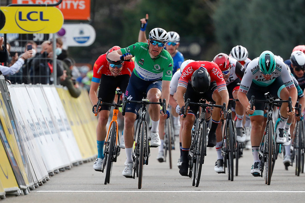 Bennett’s second stage win of the 2021 Paris-Nice was his fourth victory of 2021. Photo © Bas Czerwinski (Getty Images)