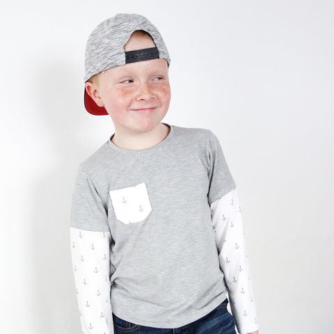 patron enfant t-shirt 2 en 1 Oskar