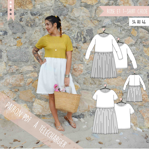 Patron Robe et T-shirt Femme Chloé (PDF)