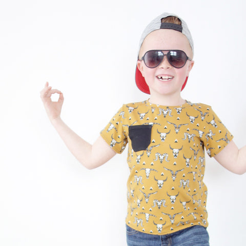 patron enfant t-shirt 2 en 1 oskar