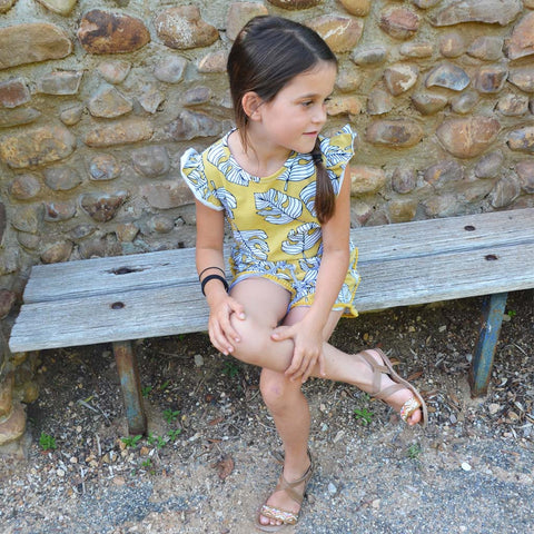 patron combinaison short fille vanille 2 au 6 ans pdf