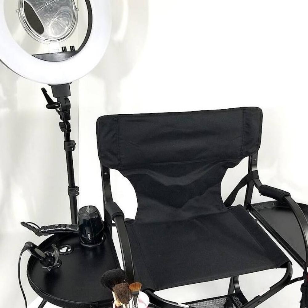 Tuscany Pro - Tall Makeup Chair With Side Trays TMC-29 style image