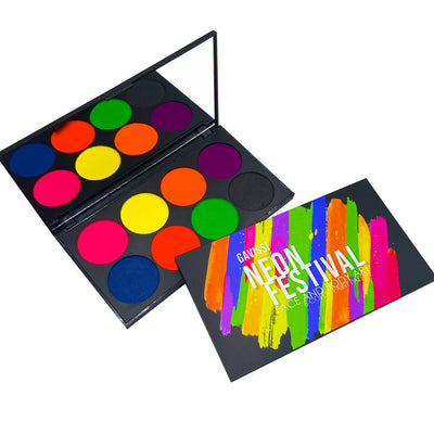 Kalolary Glow in the Dark Neon Eyeshadow Palette