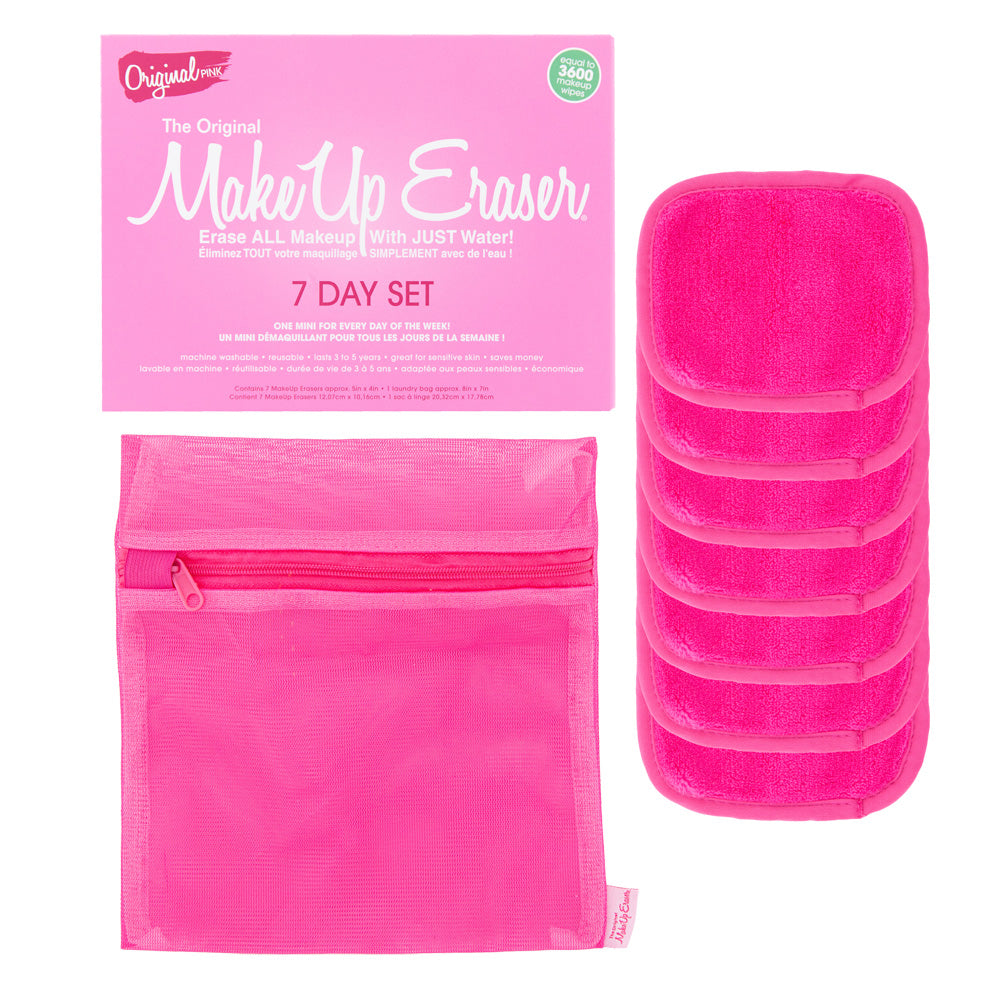 The Makeup Eraser OG Pink 7-Day Set | Camera Ready Cosmetics