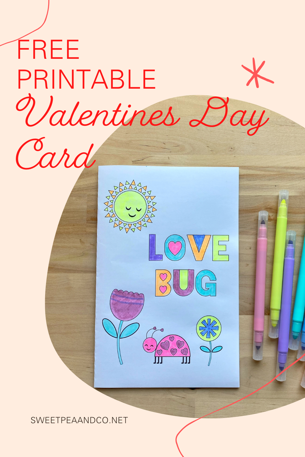Printable Valentine's Day Card for Kids