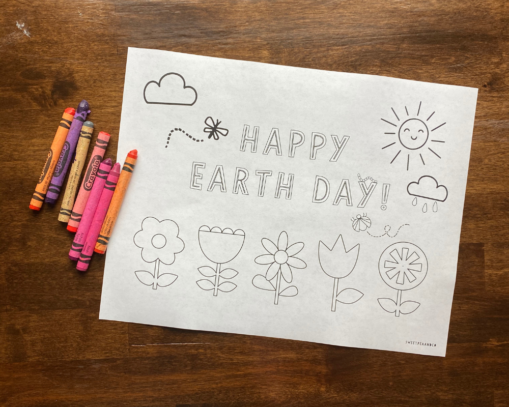 earth day coloring sheet