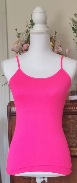 Neon Pink Seamless Basic Nylon Tank Top – Forever Dream Boutique