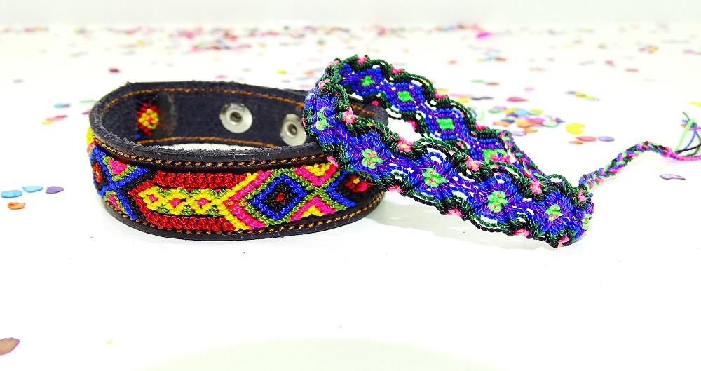 Embroidered Mexican, Fiesta Bridesmaid, Hippie Bracelet, Ethnic.