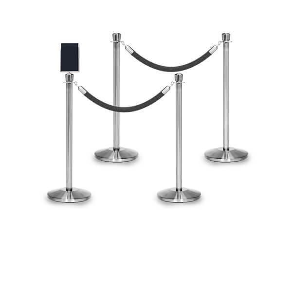 Satin Stainless Classic stanchions