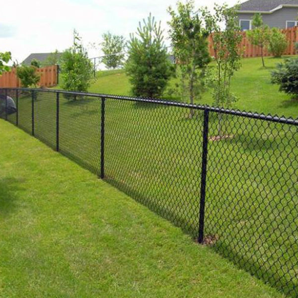 PVC Coated Anti Climb Chain Link Fence , Zig Zag Pattern Building Site ...