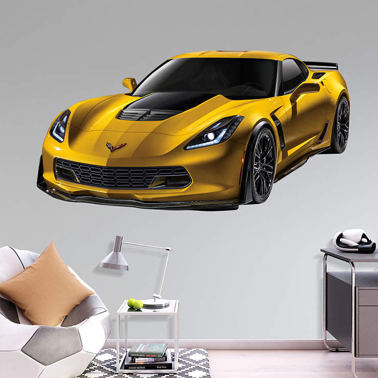 Corvette Z06 Fathead Wall Art Zava International Corp