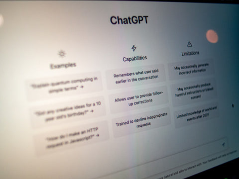 An image showing a computer screen open to ChatGPT.