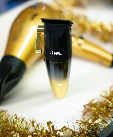 JRL FF2020C Professional cordless barber hairstylist clipper in gold