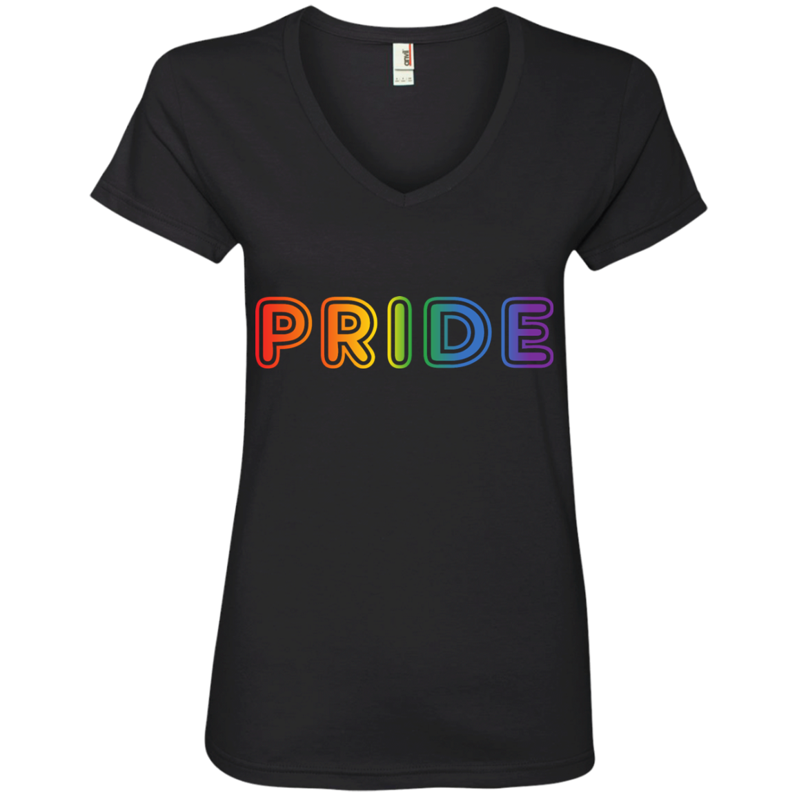 PRIDE Text in Rainbow Color Written Shirt – MYPRIDESHOP