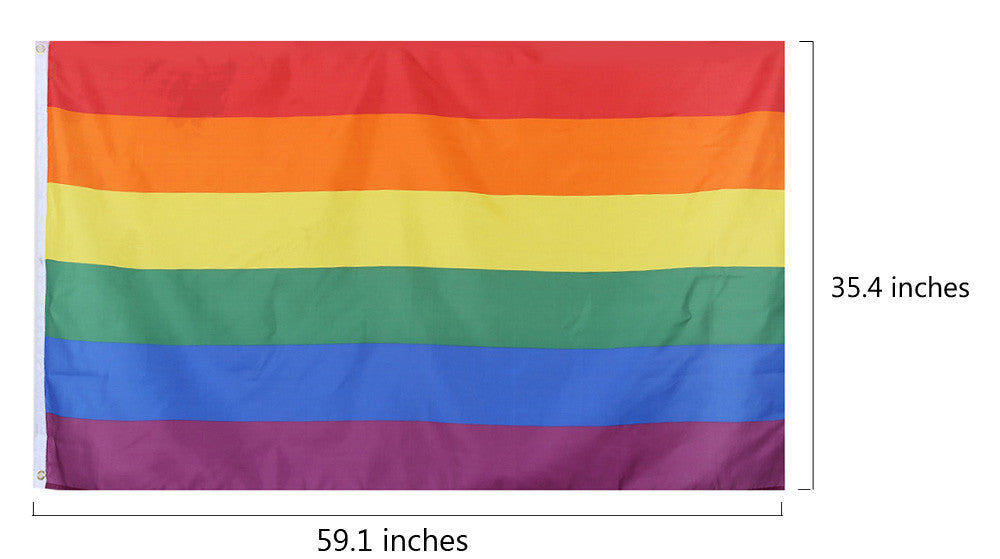 gay pride flags pennant