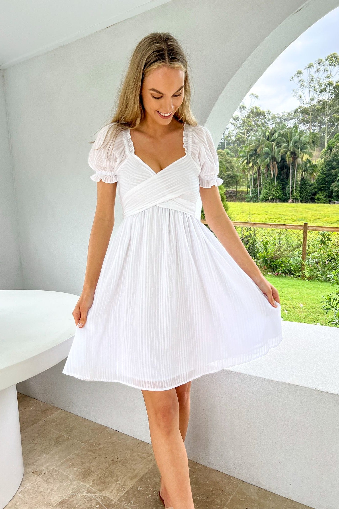 ST TROPEZ Mini Dress - White