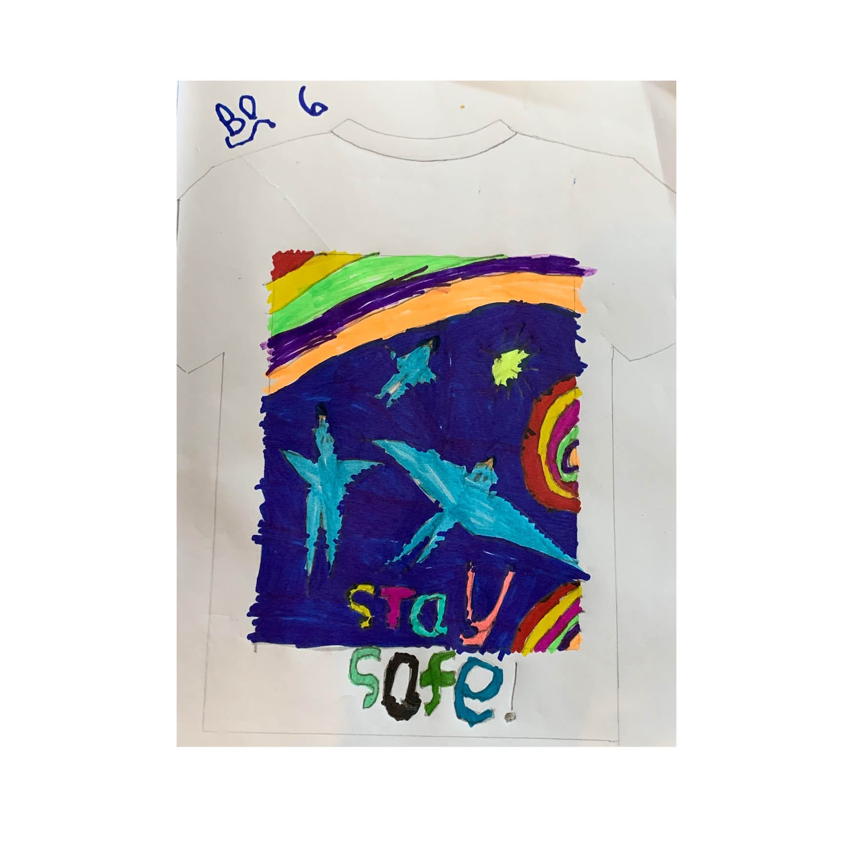 Bo Reef aged 6  - #FinisterreForNHS t-shirt design competition [Kids category]