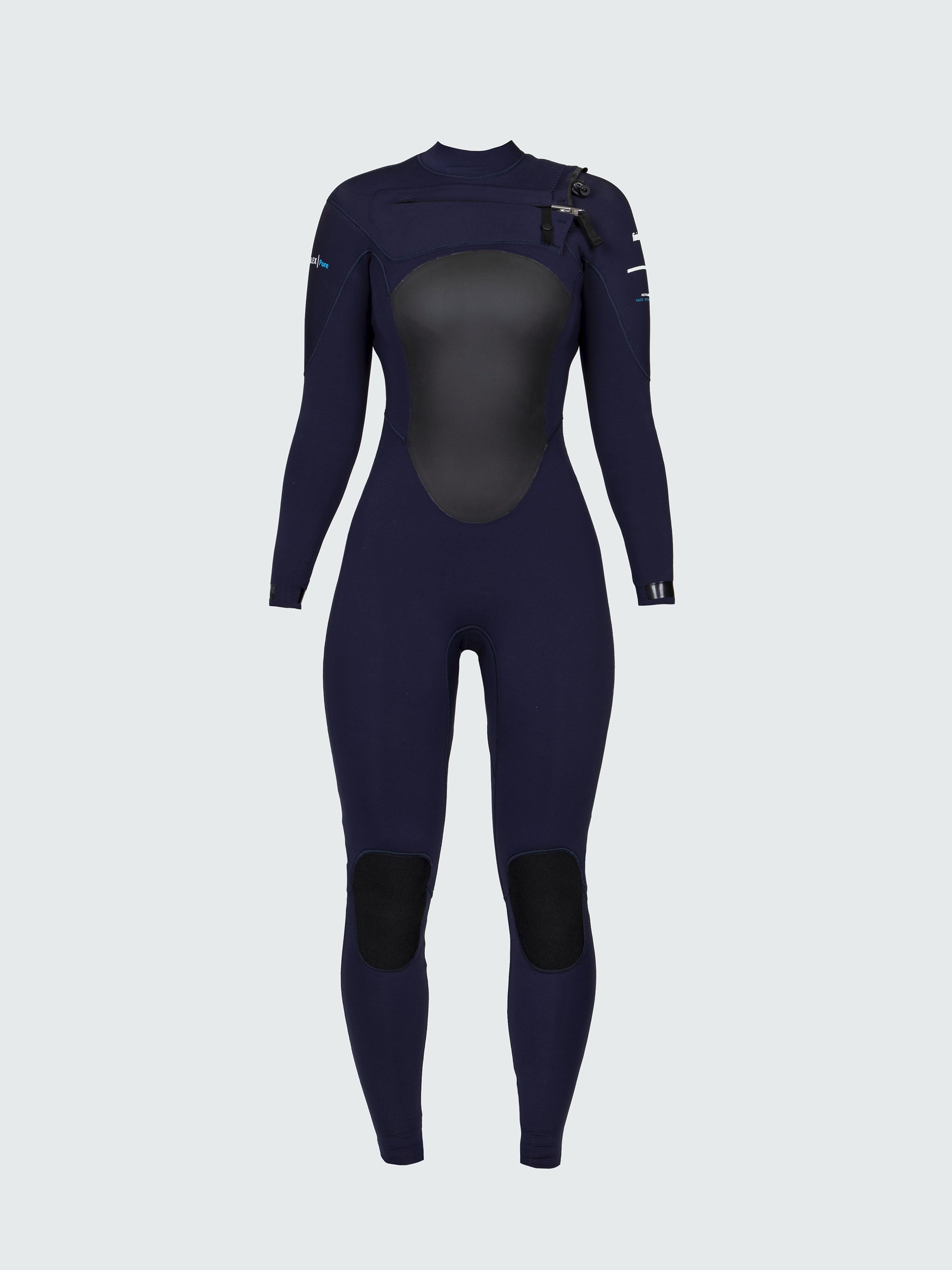 Women's Nieuwland 5s Yulex Hooded Wetsuit in Ink | Finisterre