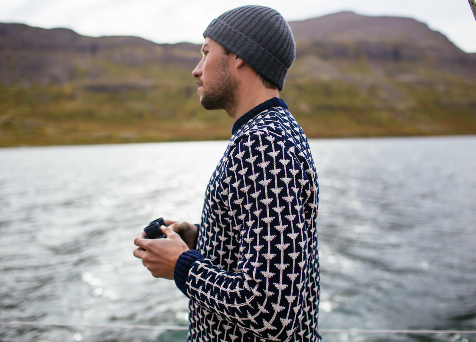 Men's True North Bowmont British Merino Wool Jumper | Finisterre