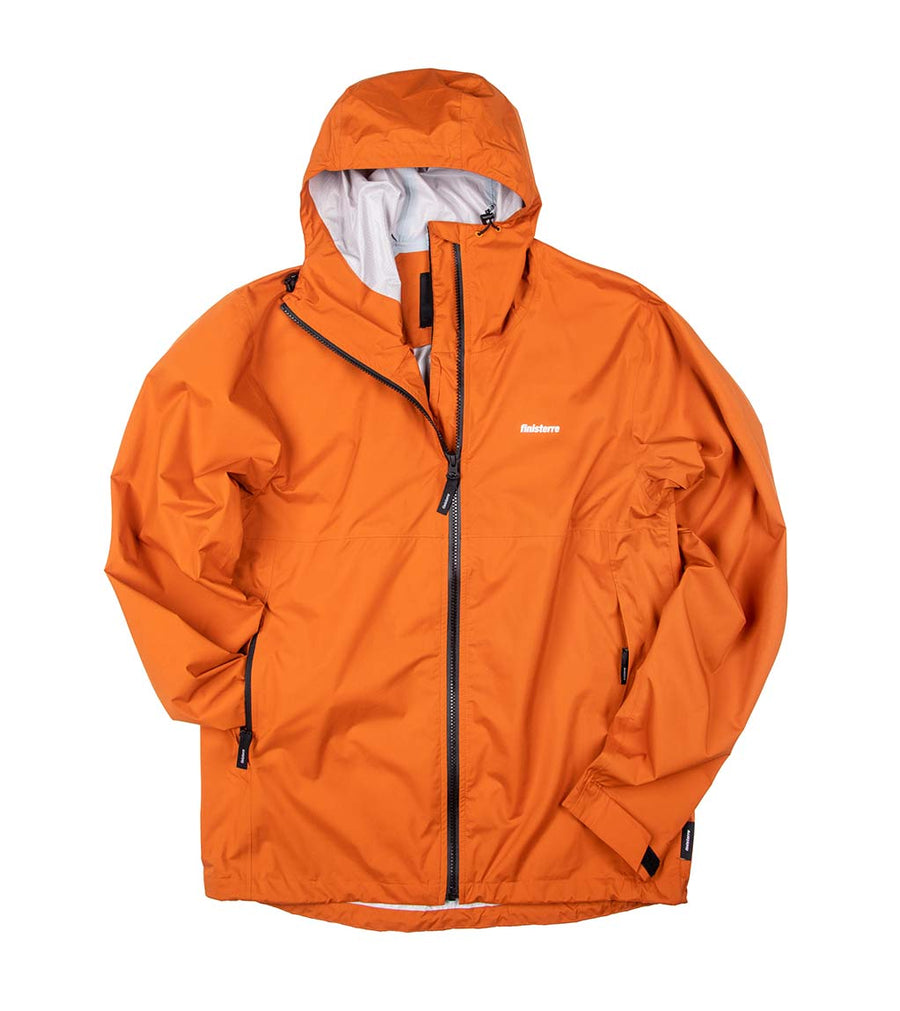 Men's Orange Lightweight Waterproof Jacket | Finisterre