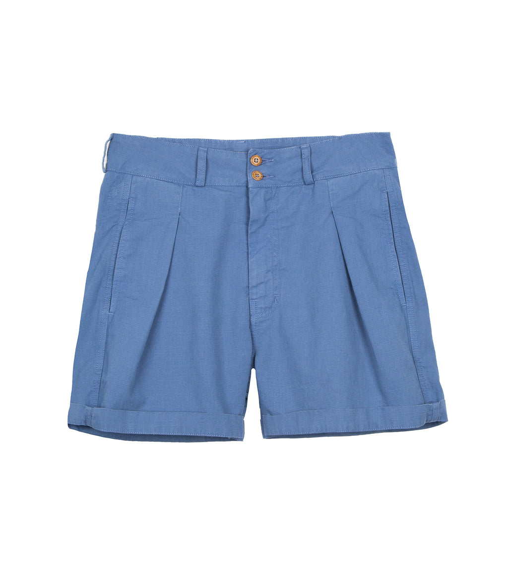 Women's Cott Indigo Blue Utility Cargo Shorts | Finisterre