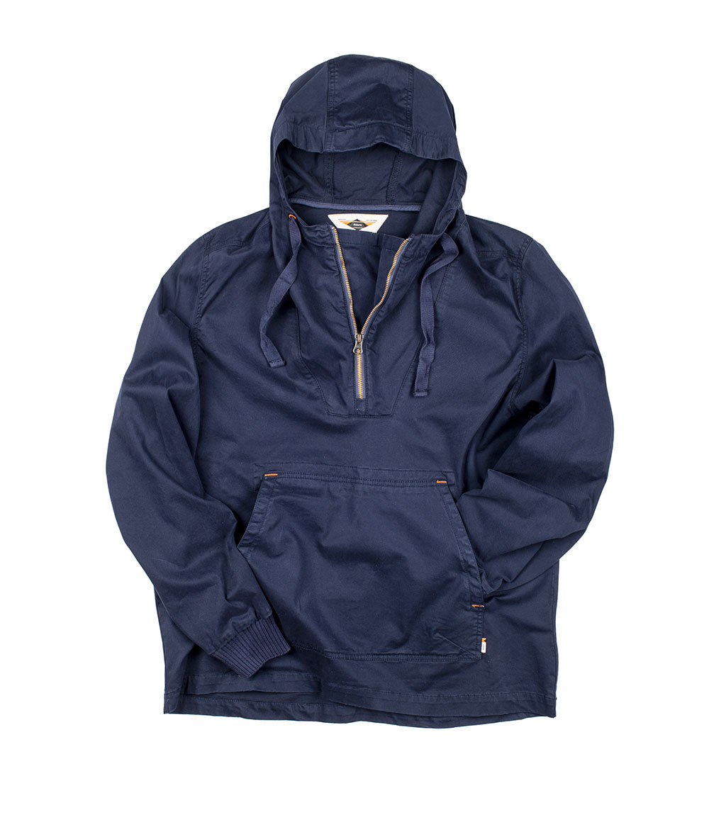Men's Navy Organic Cotton Smock Jacket | Finisterre