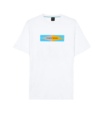 Men's White Printed T-Shirt New Horizons | Finisterre