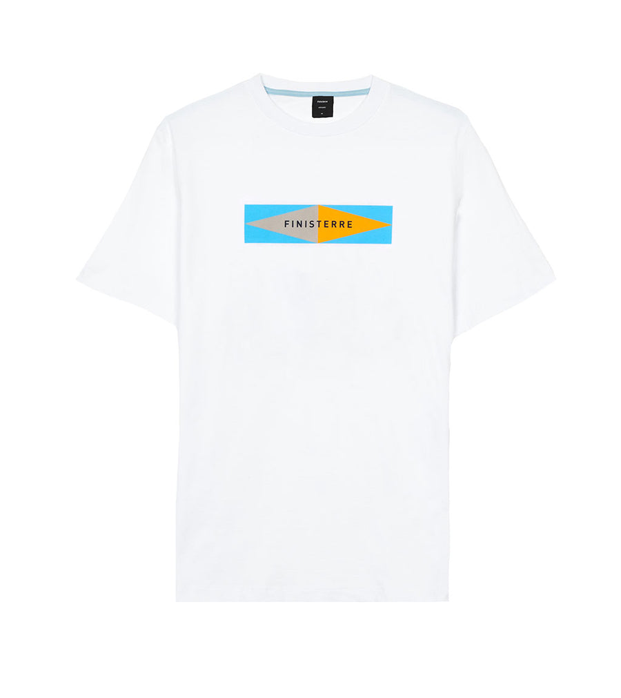 Men's White Printed T-Shirt - Moderne | Finisterre