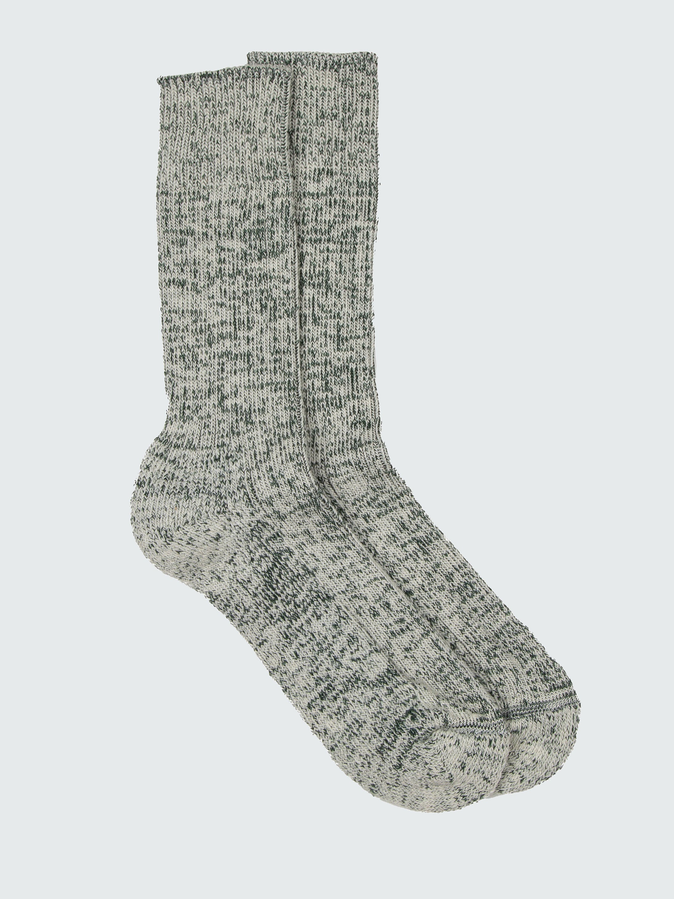 Green Marl Wool British Socks - Kelson | Finisterre