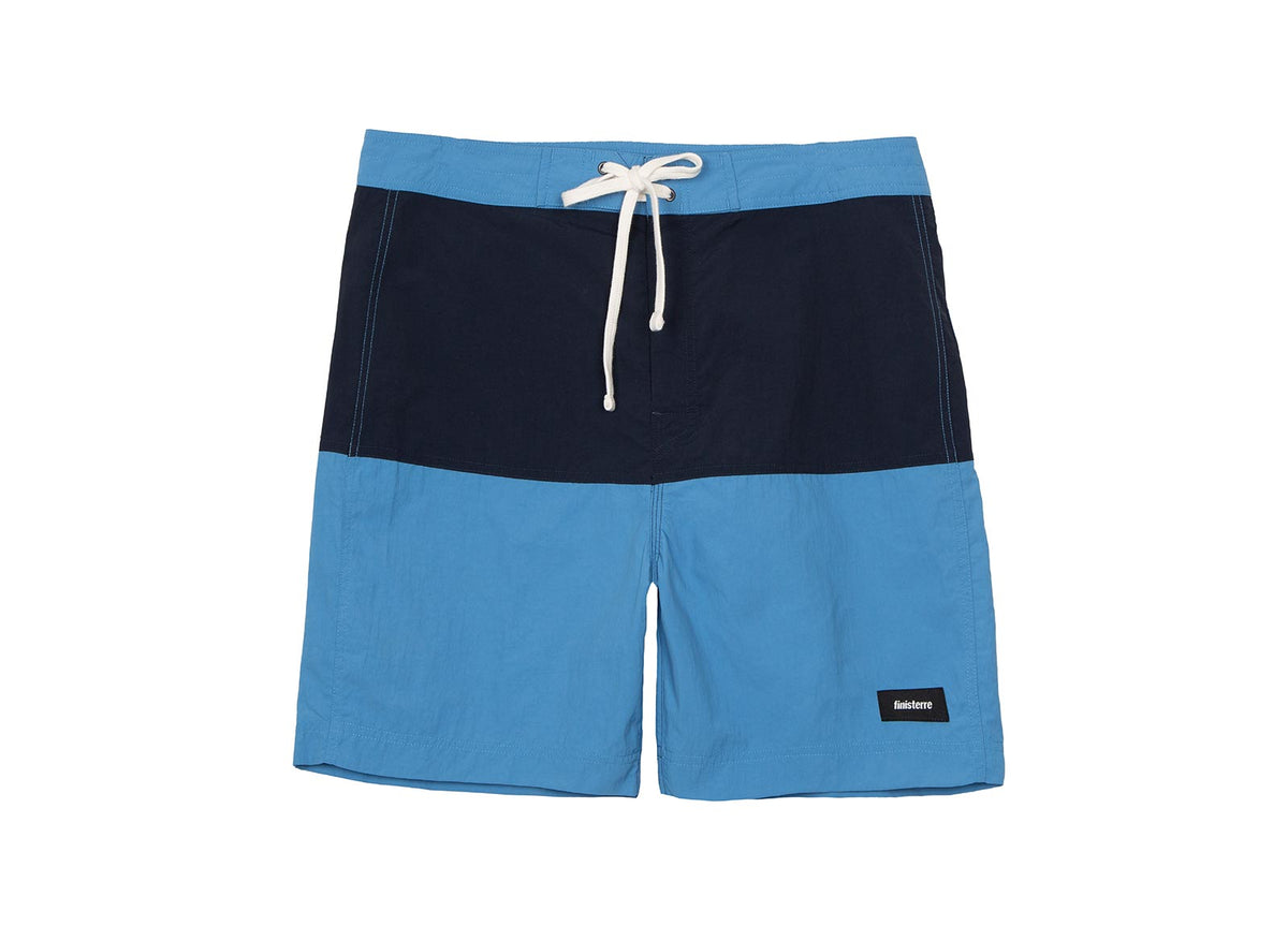 Men's Blue Recycled Board Shorts - Badlands | Finisterre