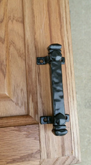 Rustic style cabinet hardware.