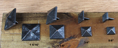 Pyramid-shaped decorative nail in various sizes.