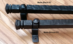 Matte black and matte bronze cabinet pulls