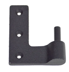 Cast iron jamb pintle with weatherwright finish