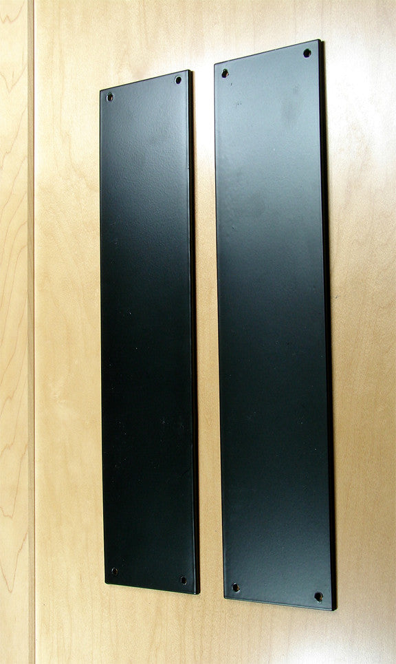 black door plate