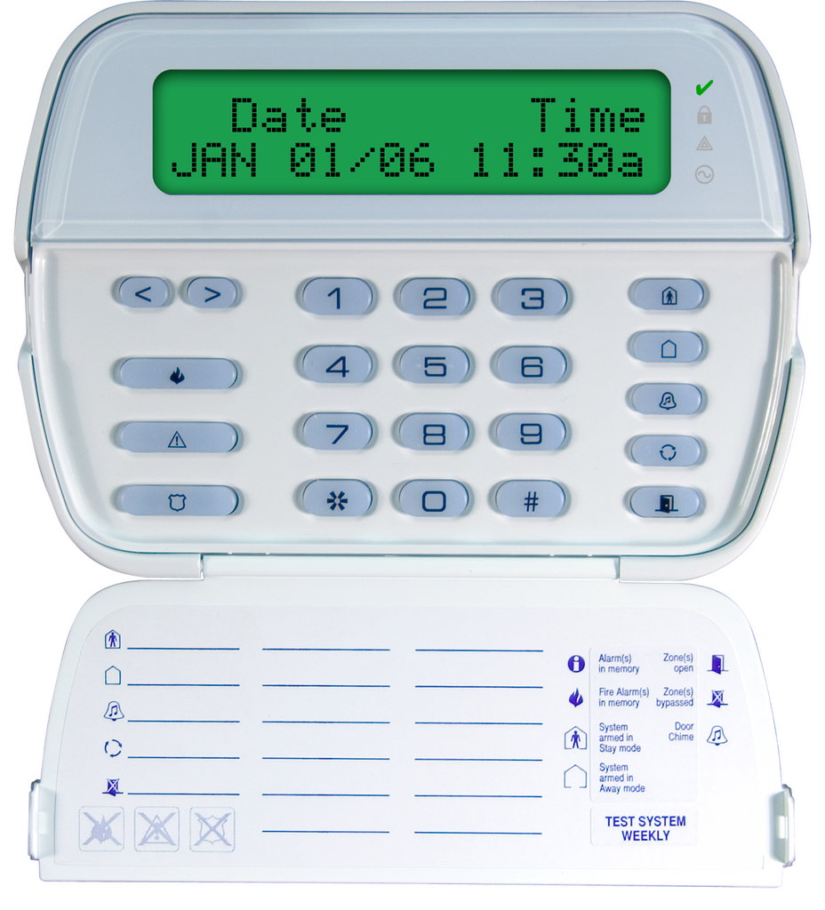 adt keypad symbols