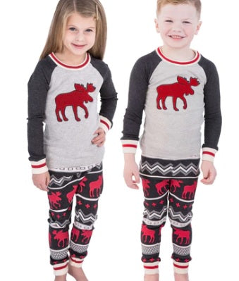 Hatley, Pajamas, Hatley Moose Pajama Onesie 3t