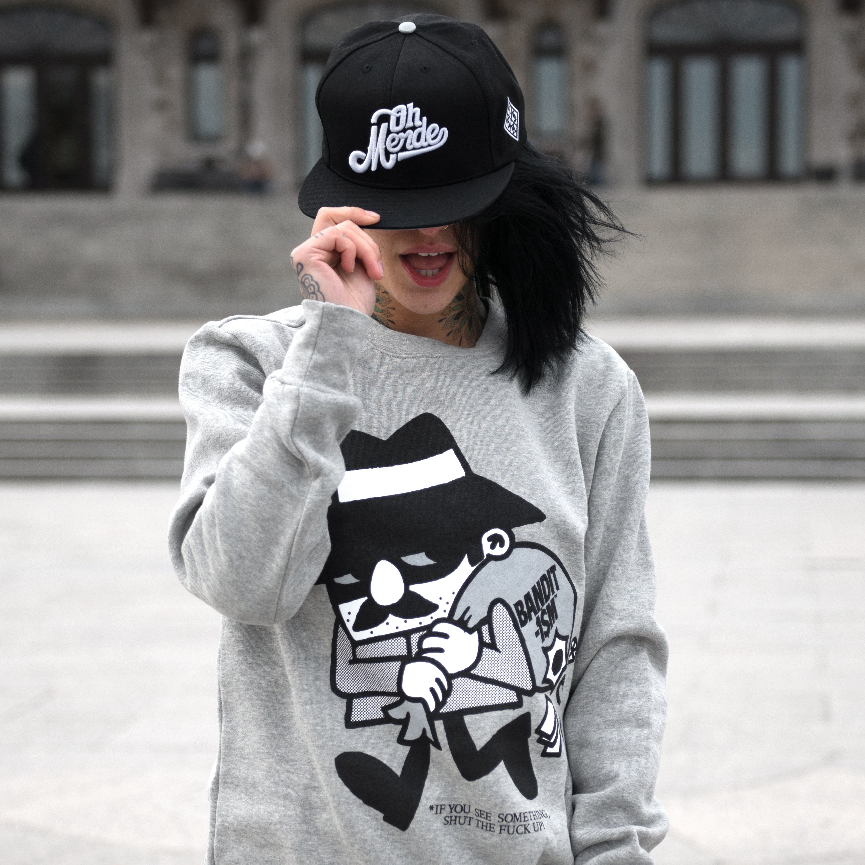 123klan-bandit1sm-thief-crewneck-ohmerde-black-snapback