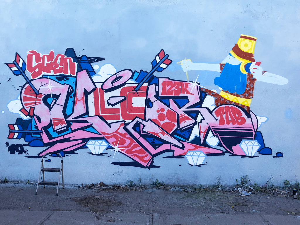 graffiti art by 123klan and jober in montreal