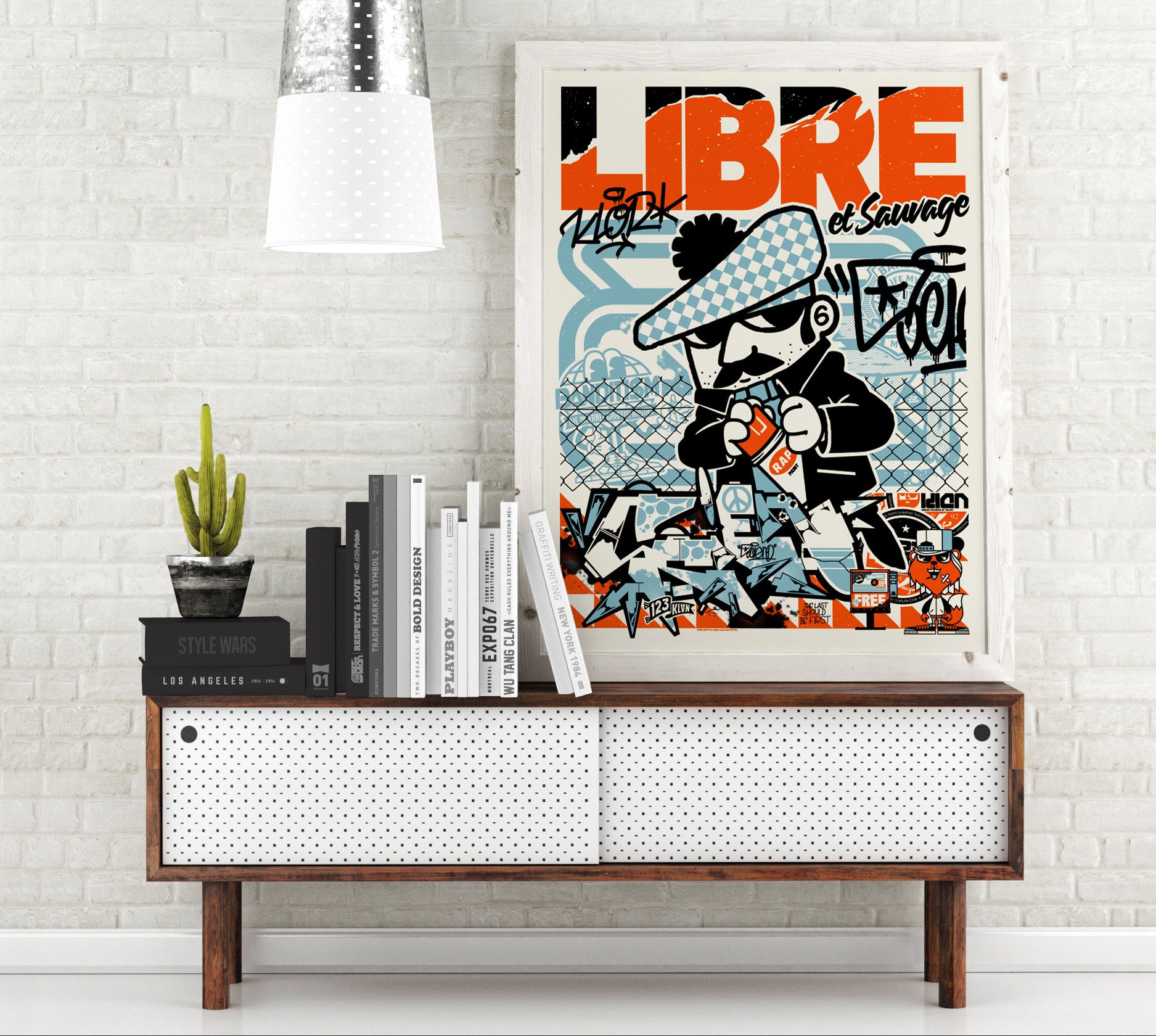 123klan poster libre et sauvage print made in usa 