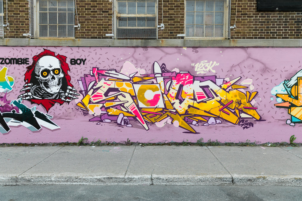 Scien 123klan graffiti montreal urban art graf colors